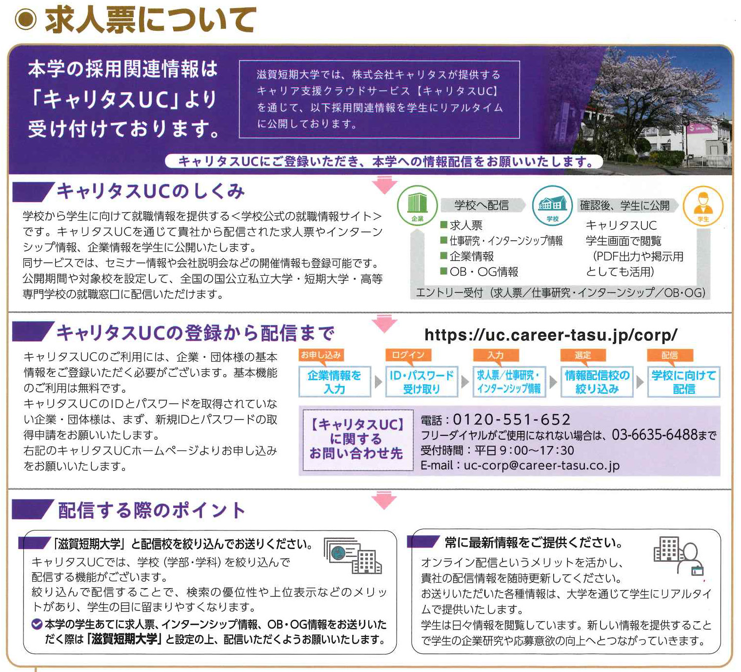 求人票について