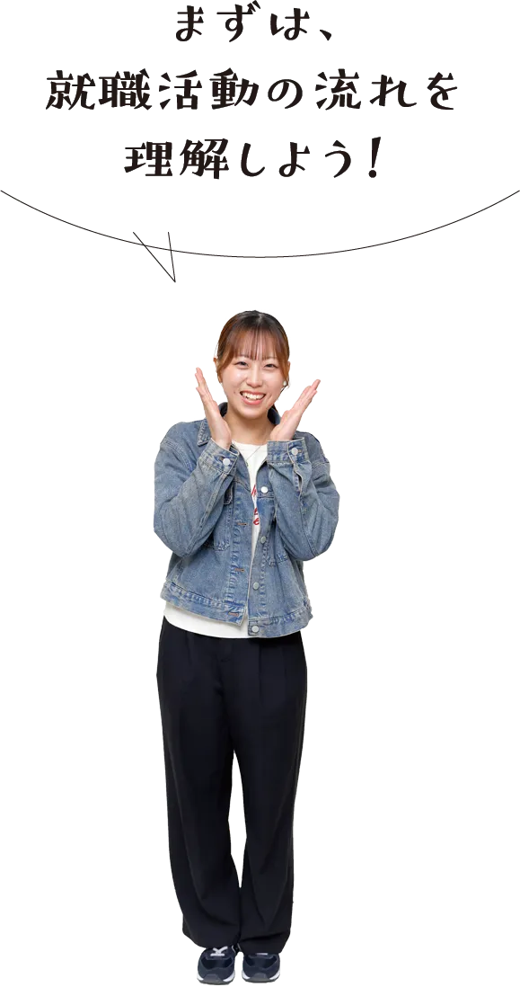 まずは、就職活動の流れを理解しよう!