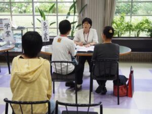 個別相談コーナーの様子