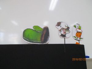 ＜「てぶくろ」のペープサート＞